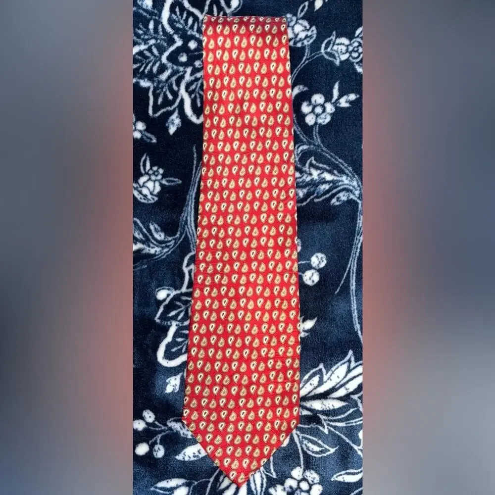 Keith Daniels Red 100% Silk Necktie